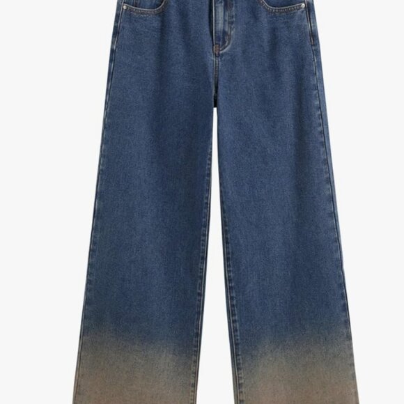 NWT CIDER Women’s Baggy High Waisted Color Block Grunge Casual Y2k Size Small - Picture 4 of 5